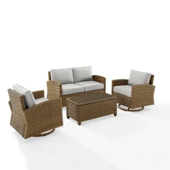 4pc Bradenton Outdoor Steel Conversation Set - Crosley
 image {12}