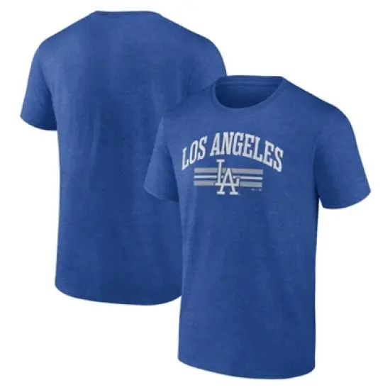 MLB Los Angeles Dodgers Men's Bi-Blend Short Sleeve T-Shirt image {2}