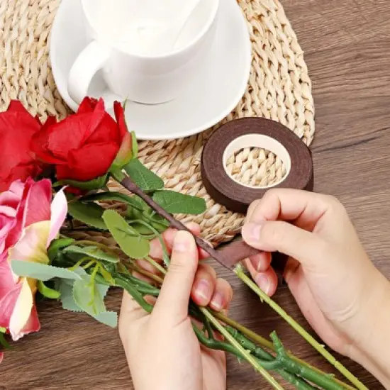 Unique Bargains Elastic Waterproof Floral Tapes for Bouquet Stem Wrapping 6 Pcs image {5}