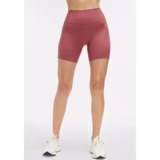 Peloton Women's Cadent High Rise Pocket Bike Short 7", Roan Rouge image {1}