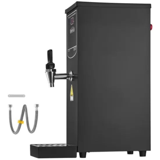 VEVOR Commercial Water Boiler, Electric Hot Water Dispenser with 316 Stainless Steel Heating Tube, 1500W Fast Heating 50L per Hour Hot Water Boiler image {8}