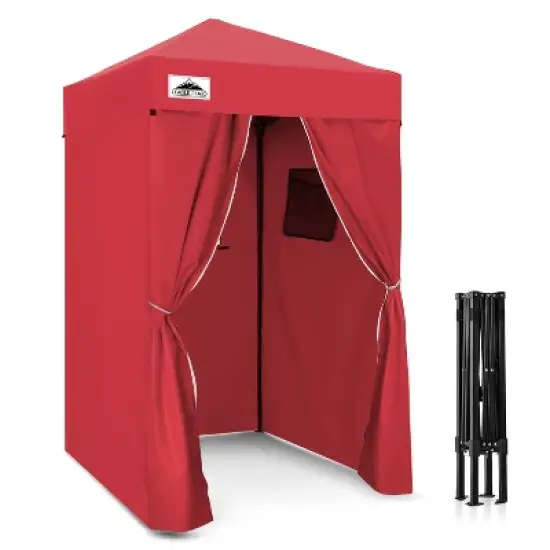 EAGLE PEAK 4x4 Pop Up Canopy, Flex Ultra Compact Portable Privacy Changing Room Photoshoots image {20}