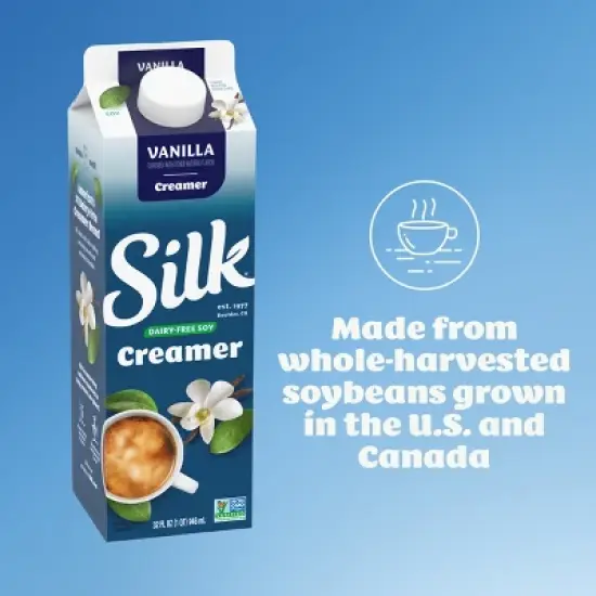 Silk Vanilla Soy Creamer - 32 fl oz (1qt) image {1}