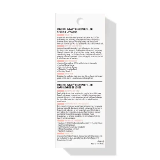 Physicians Formula Mineral Wear Diamond Filler Lip & Cheek Color - 0.24 fl oz image {4}