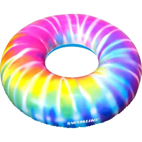 Swimline Inflatable Spiral Tie Dye Swimming Pool Ring - 36.5" image {8}