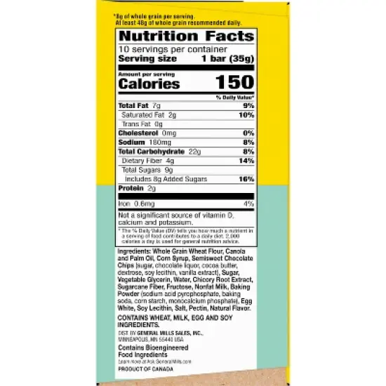 Nature Valley Muffin Chip Bar - 10ct image {5}