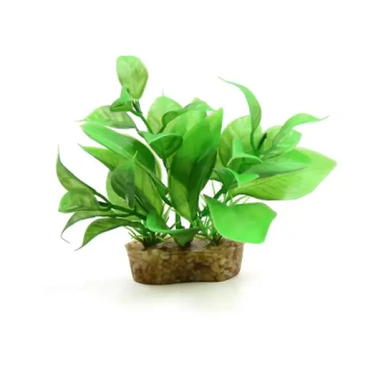 Unique Bargains Plastic Landscape Decoration Mini Terrarium Plant 3.93inch High image {3}