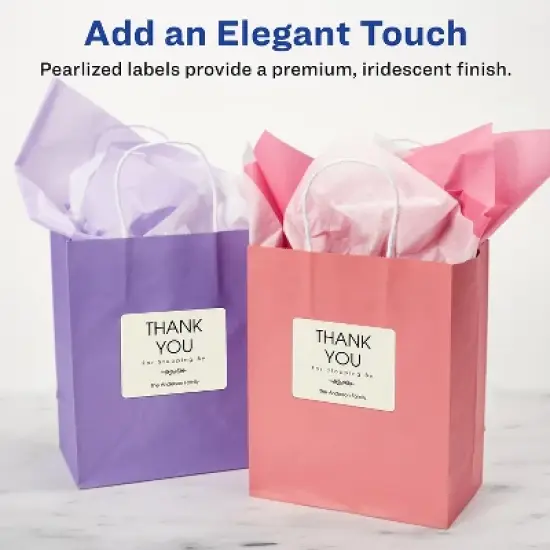 Avery Print-to-the-Edge Pearlized Ivory 22823 image {1}