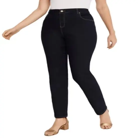 Jessica London Women&rsquo;s Plus Size Tall True Fit Straight Leg Jeans image {5}