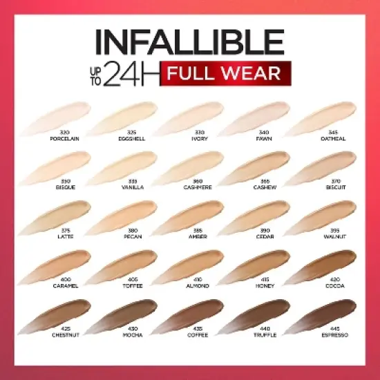 L'Oreal Paris Infallible Full Wear, Full Coverage, Waterproof Concealer  - 0.33 fl oz image {5}