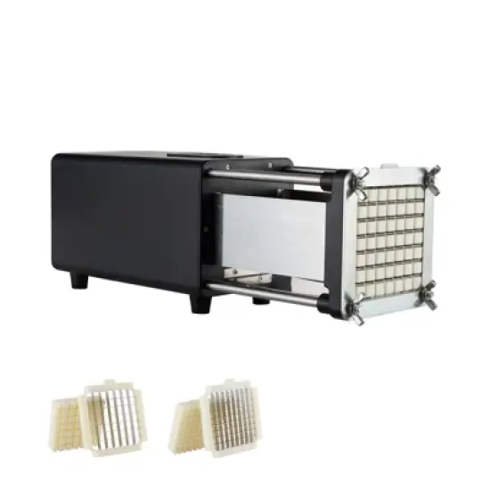 VEVOR Electric French Fry Cutter, Potato Slicer with 1/2-Inch and 3/8-Inch Stainless Steel Blades, Potato Cutter Chopper w/ Anti-slip Feet image {8}