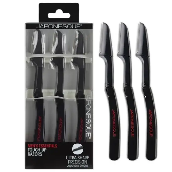 JAPONESQUE Men's Essentials Touch Up Razors - 3ct image {9}