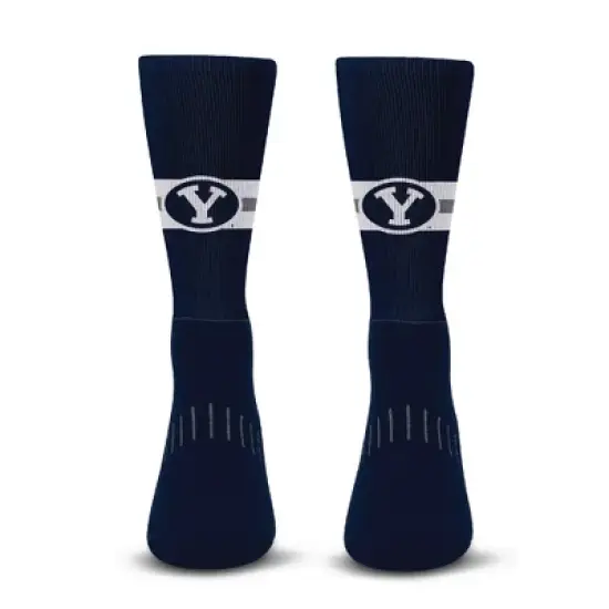 NCAA BYU Cougars Streak Team Color Crew Socks - L image {1}