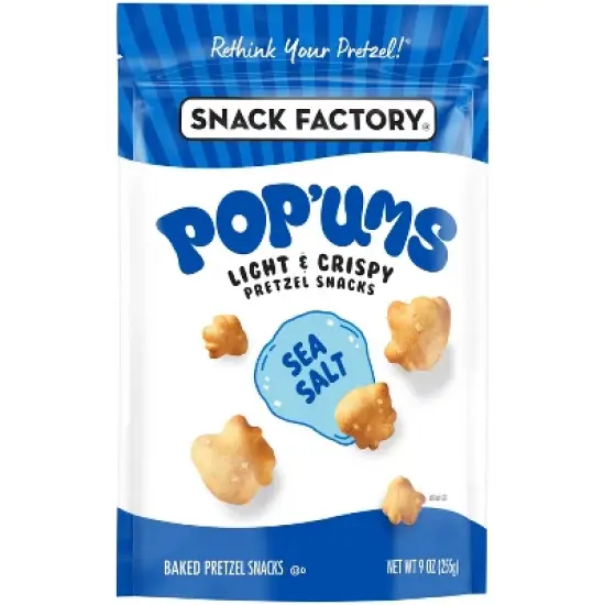 Snack Factory Pop'ums Sea Salt Pretzel Snacks - 9oz image {3}