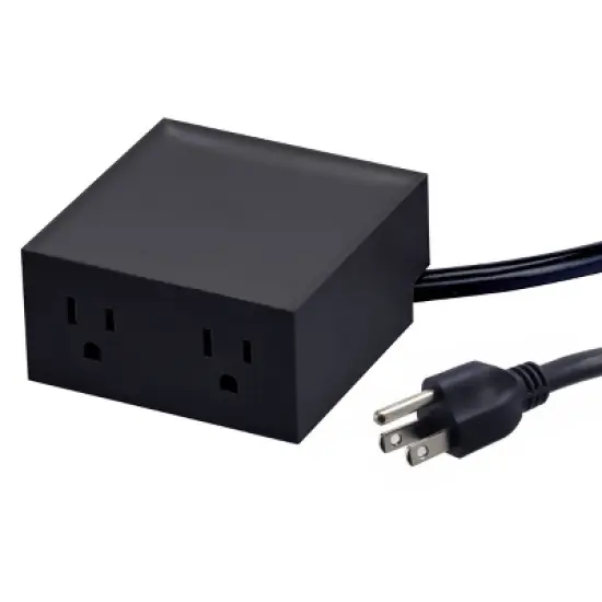 Office Konnect Stackable Power Hub Black - Bostitch: Desk Organization Set, Small Office Supplies, Black Mesh image {6}