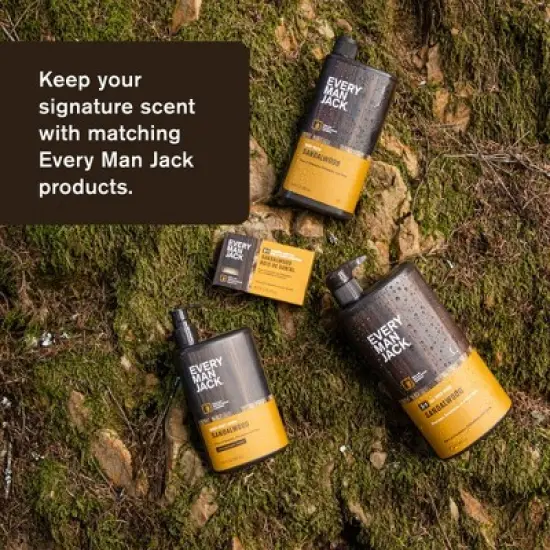 Every Man Jack Sandalwood Men's Natural Deodorant - Aluminum-Free 3oz image {8}