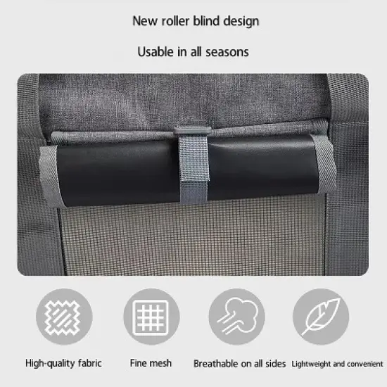 Babeyer Cat Dog Carrier With Detachable Wheels, Pet Travel Rolling Carrier, For Small And Medium-Sized Dogs And Cats image {4}