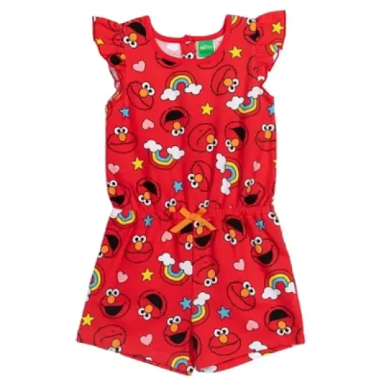 Sesame Street Elmo Girls Sleeveless Romper Toddler image {9}