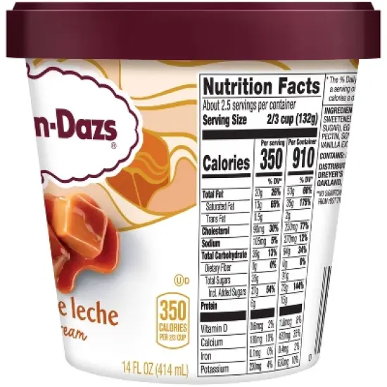 Haagen-Dazs Dulce de Leche Caramel Ice Cream - 14 fl oz image {10}