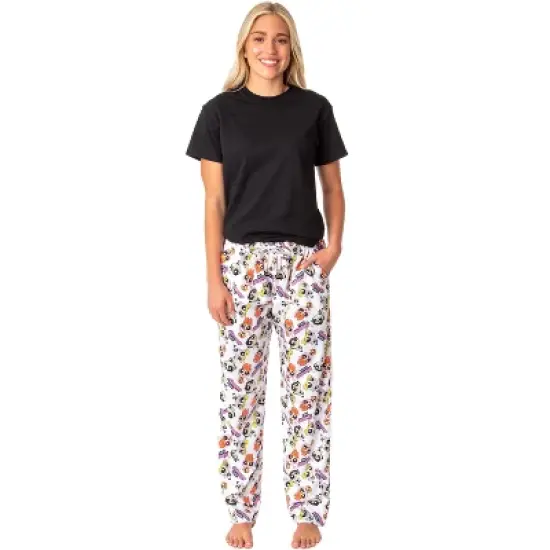 The Powerpuff Girls Womens' TV Series Show Characters Sleep Pajama Pants White image {1}