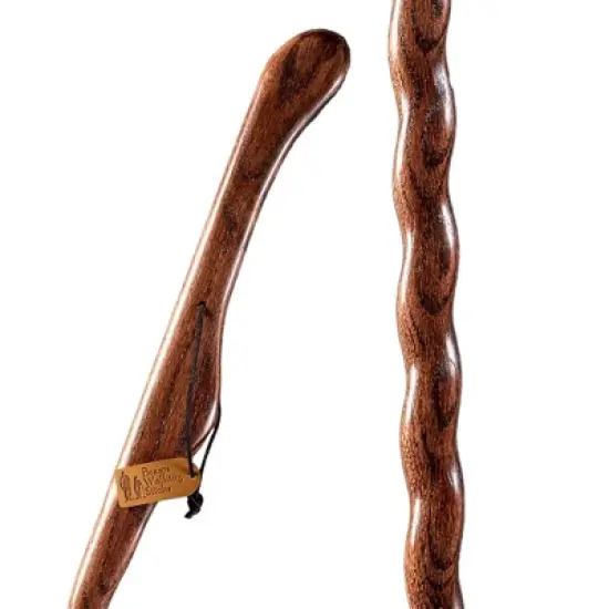 Brazos Twisted HitchHiker Red Wood Walking Stick 48 Inch Height image {1}