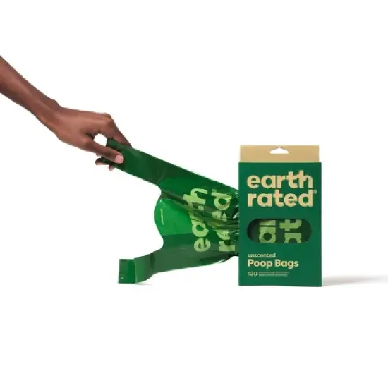 Earth Rated Unscented Handle Dog Waste Disposal Bags - 120ct image {2}