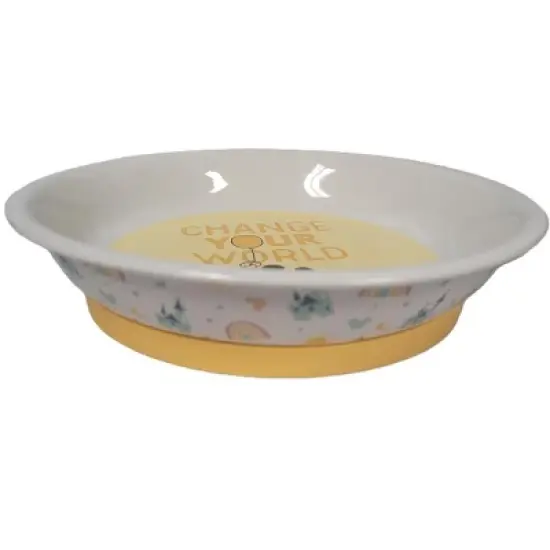 Disney Parks Mickey Mouse "Change Your World" 7.5-inch Pet Bowl image {2}