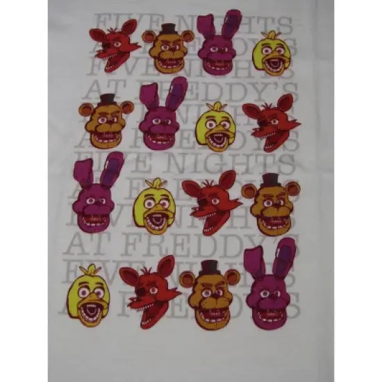 Five Nights At Freddy's Characters Boy's White T-shirt image {1}
