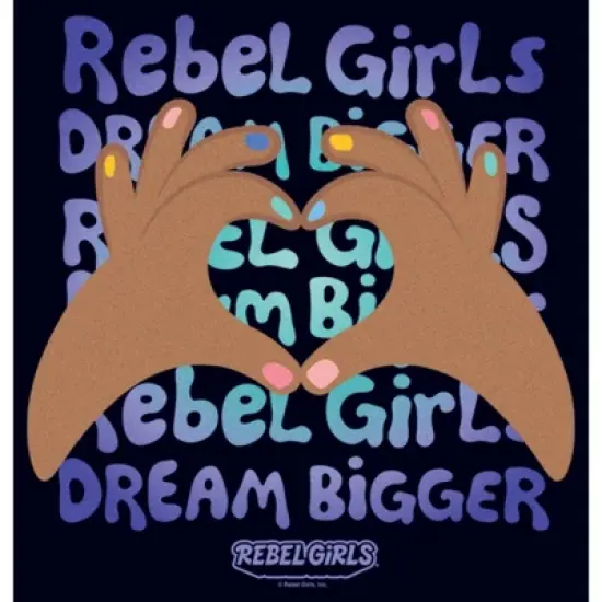 Women's Rebel Girls Heart Hands Logo T-Shirt image {1}