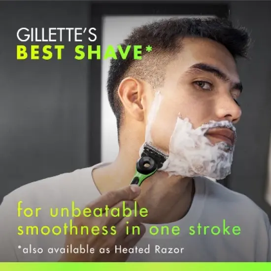 RAZER + Gillette Labs Exfoliating Bar Razor + 1 Razor Blade Refill & Premium Magnetic Stand image {1}