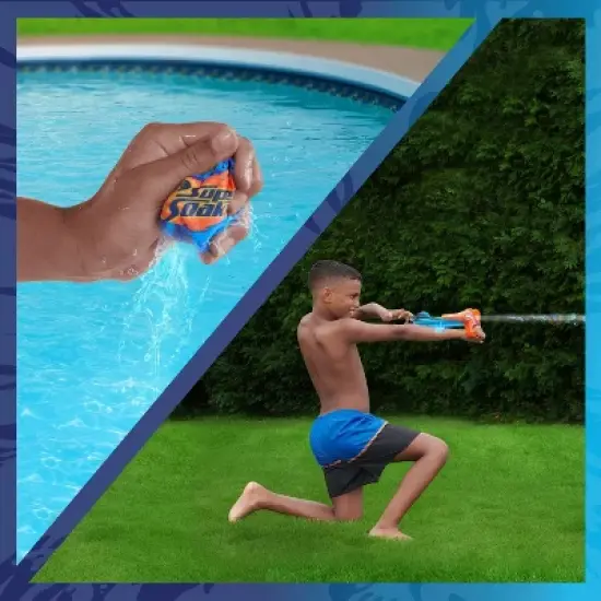NERF Super Soaker 2.25" Storm Ball Wrist Rocket by WowWee with 3 Reusable Water Balls image {2}