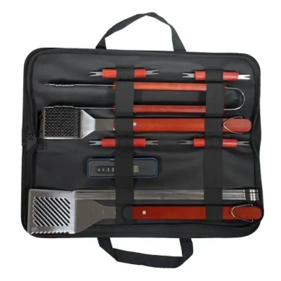 17pc BBQ Stainless Steel Grill Spatula Set Black - Room Essentials&trade; image {5}