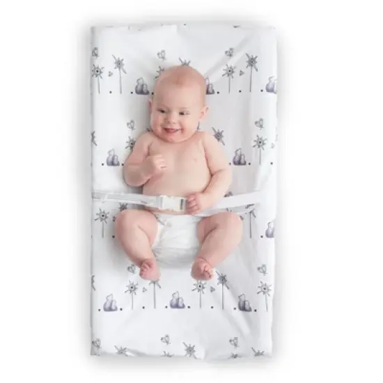 JumpOff Jo Waterproof Fitted Changing Pad Cover &ndash; Soft Plush Minky Fabric - Bears image {6}
