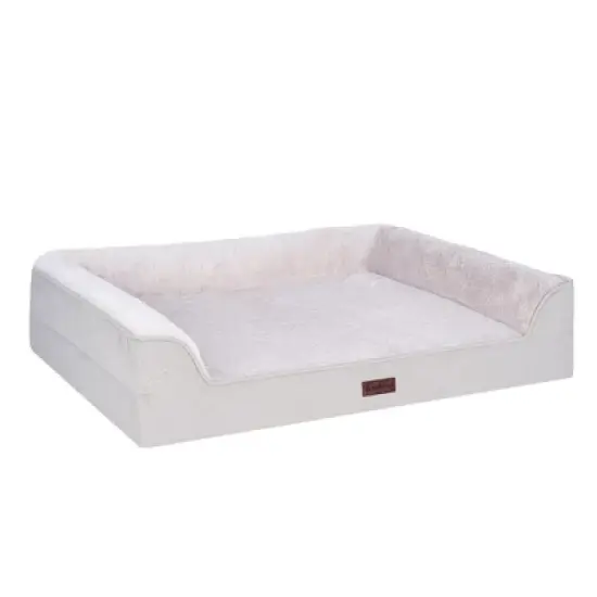 FurHaven Plush & Embossed Velvet Dreamer Orthopedic Sofa Pet Bed for Dogs and Cats image {5}