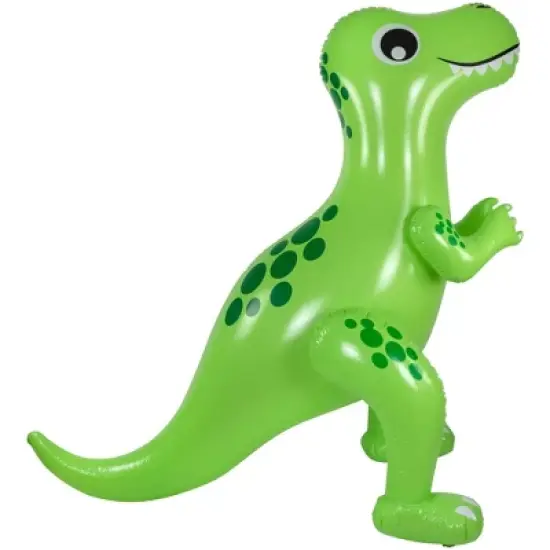 Pool Central 6.75' Inflatable Green Jumbo Dinosaur Water Sprayer image {2}