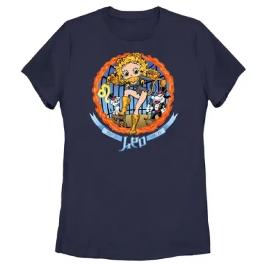 Women's Betty Boop Leo Zodiac T-Shirt image {3}