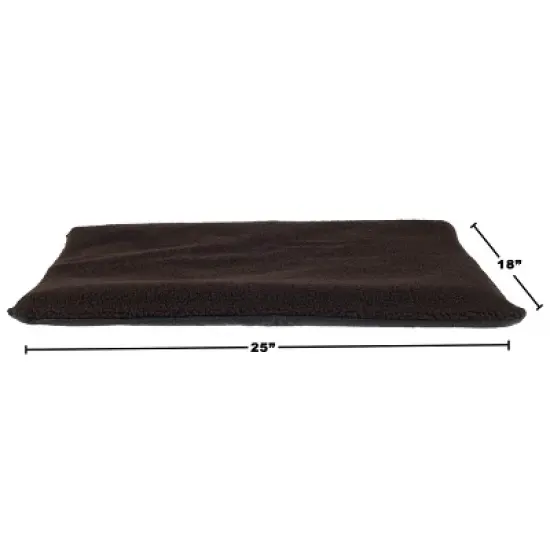 Pet Adobe Small to Medium Self-Warming Thermal Crate Pad - 25" x 18" - Chocolate Brown image {5}