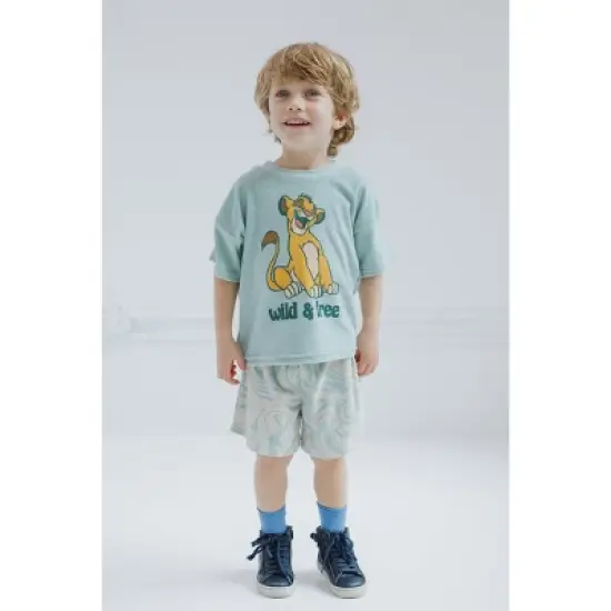 Disney Mickey Mouse Lion King Simba T-Shirt and Shorts Outfit Set Toddler to Big Kid image {3}