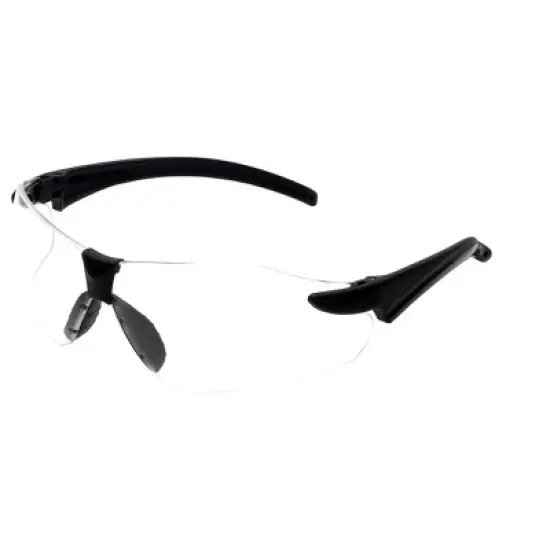 Calabria STS-146 Shatterproof Polycarbonate Safety Glasses in Black/Clear-(Frame Width: 127mm|Lens Height: 38mm) image {5}