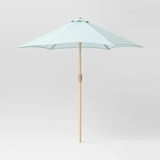 9'x9' Market Patio Umbrella - Light Wood Pole - Threshold&trade; image {7}
