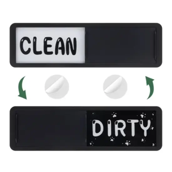 Unique Bargains Clean Dirty Sign Kitchen Non-Scratch Dishwasher Magnets image {16}