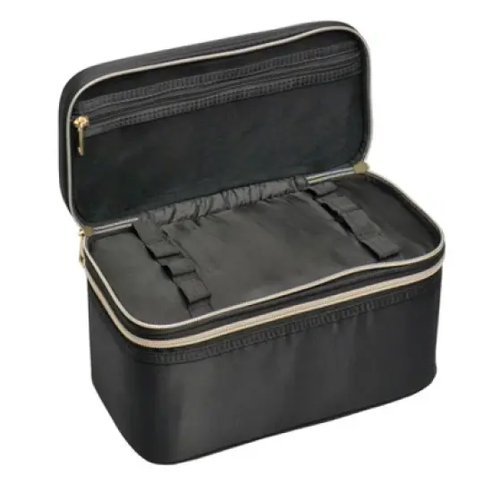 Sonia Kashuk&trade; Double Zip Train Case Makeup Bag  - Black image {2}