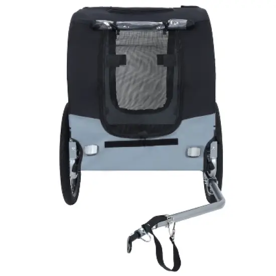 KTMBDW Dog Bike Trailer Pet Cart Bicycle Wagon Cargo Carrier Attachment for Travel with Entrances Large Wheels for Cycling, Jogging, Camping image {4}