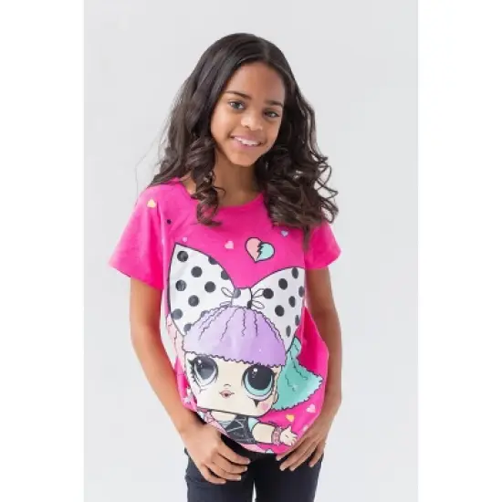 L.O.L. Surprise! Girls 3 Pack Graphic T-Shirts Little Kid to Big Kid image {1}