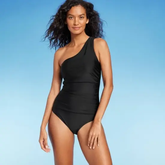 Women's Tummy Control One Shoulder Ruched Full Coverage One Piece Swimsuit - Kona Sol&trade; image {3}