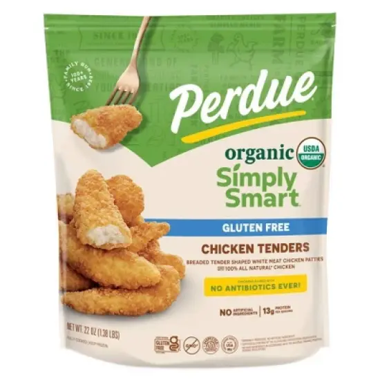 Perdue Simply Smart Organics Gluten Free Breaded Chicken Breast Tenders - Frozen - 22oz image {4}