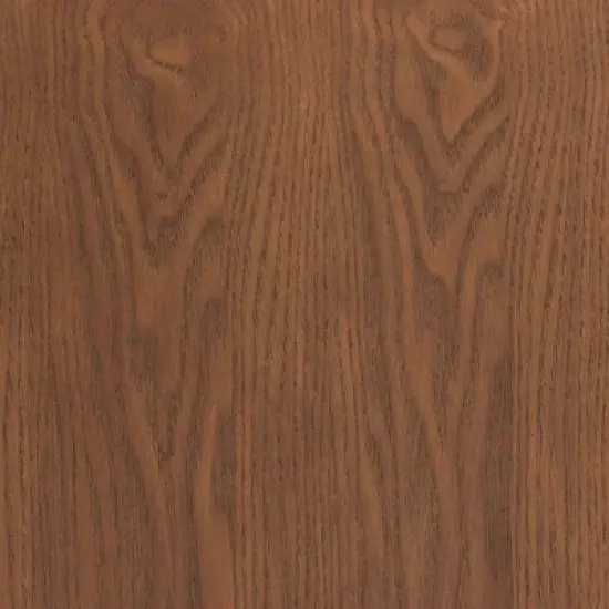 Barrett Wood and Synthetic Rattan 2 Drawer Nightstand Walnut Brown - Baxton Studio image {6}