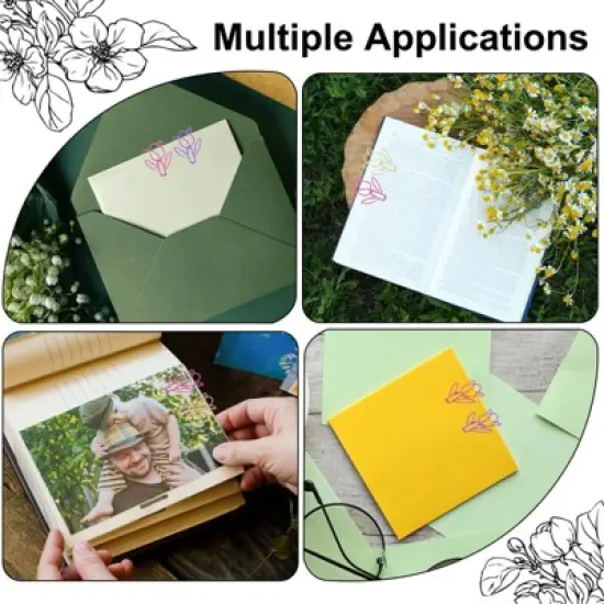 Unique Bargains Metal Funny Bookmarks Decorative Planner Clips Clamp Paper Clip 20 Pcs image {3}