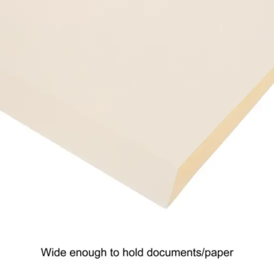 Unique Bargains Classroom Home Office Paperwork 1/3 Cut Tab Letter Size Manila File Folders Beige image {3}