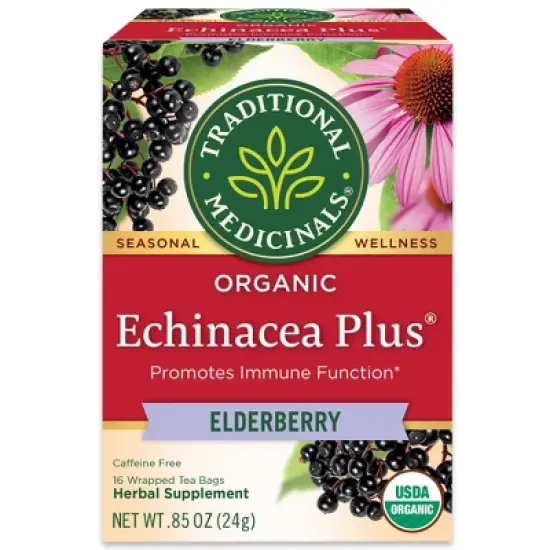 Traditional Medicinals Echicancea Plus Elderberry Tea Bags - 16ct image {5}
